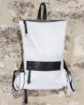Absolute Leather Backpack, White Color