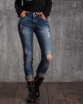 Unlimited Distressed Jeans, Blue Color