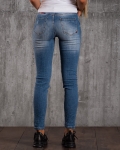 Flawless Distressed Jeans, Blue Color