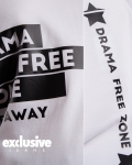 Drama Free T-Shirt, White Color