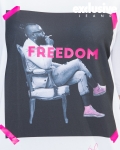 Freedom Graphic T-Shirt, White Color
