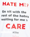 Hate Me Graphic T-Shirt, White Color