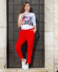 Steal The Show Trousers, Red Color