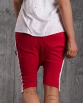 Division Side-Striped Shorts, Red Color