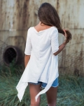 One and Only Asymmetric Tunic, White Color
