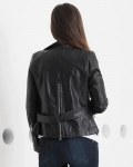 Teller Faux Leather Jacket, Black Color