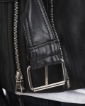 Teller Faux Leather Jacket, Black Color