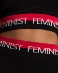 Feminist Two-Piece Set, Black Color