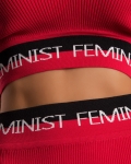 Feminist Two-Piece Set, Black Color