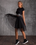 Harmonia Mesh Skirt, Black Color