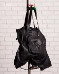 Astralis Leather Bag, Black Color