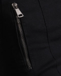 Bond Leggings With Zippers, Black Color