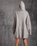 Sound Hooded Sweater, Grey Color