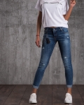Fabulous Distressed Skinny Jeans, Blue Color