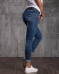 Fabulous Distressed Skinny Jeans, Blue Color