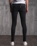 Conquer Studded Jeans, Black Color