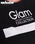 Glam Life T-shirt, Black Color