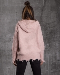 Groovy Hooded Sweater, Pink Color
