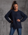 Equality Sweater With Front Pocket, Blue Color