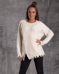 Equality Sweater With Front Pocket, White Color