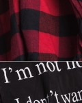 Promise High-Low Plaid Shirt, Red Color