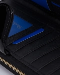 Divide Patent Leather Wallet, Cream/Ecru Color
