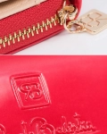 Divide Patent Leather Wallet, Red Color