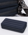 Fire & Ice Wallet With Zippers, Blue Color