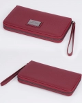 Burgundy Wristlet Wallet, Red Color