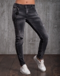 Expert Distressed Jeans, Black Color