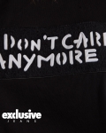 I Don't Care T-Shirt, Black Color