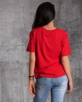 I Don't Care T-Shirt, Red Color