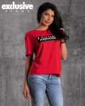 I Don't Care T-Shirt, Red Color