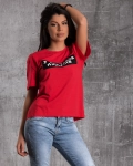 I Don't Care T-Shirt, Red Color
