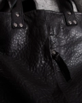 Material Girl Leather Tote Bag, Black Color