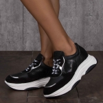 Barcelona chunky sole sneakers, Black Color