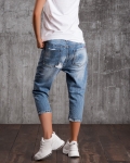 Punk Love Boyfriend Jeans, Blue Color