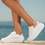 Countess leather sneakers, White Color