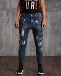 Morrow Jeans With Painted Effect, Blue Color