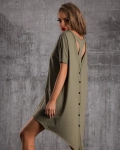 Verona Dress With Back Detail, Green Color