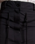 Multiplex Trousers With Painted Effect, Black Color
