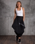 Flashy Extravagant Skirt, Black Color