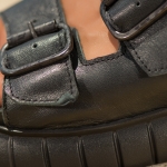 Meteora Buckle Strap Sandals, Black Color