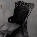 Fabergé Boots With Lace, Black Color