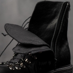 Modesto Leather Boots, Black Color