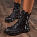 Ultra Leather Boots, Black Color