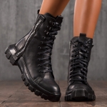 Ultra Leather Boots, Black Color