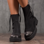 Guilty Pleasure Fitted Ankle Boots, Black Color