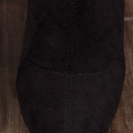 Last Word Heeled Boots, Black Color