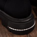 Domain Open-Toe Boots, Black Color